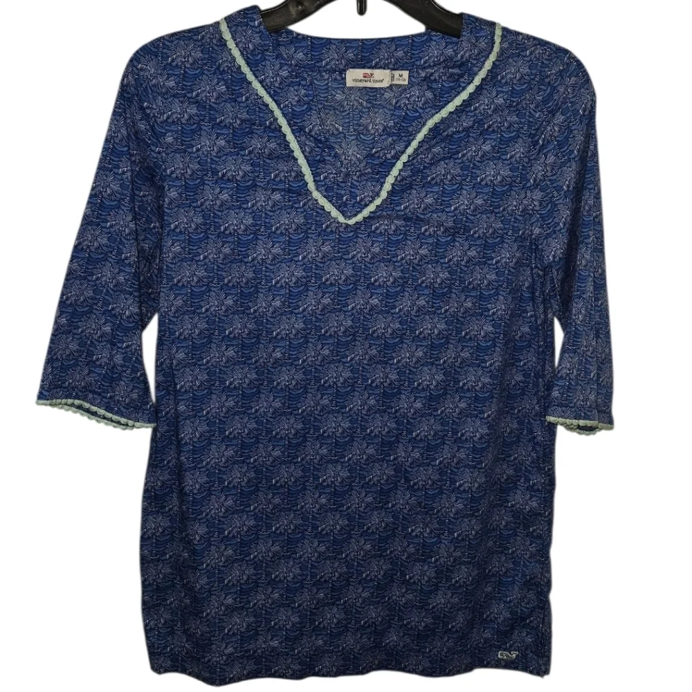 Vineyard Vines Girls Palmetto Print Tunic Swim Cover Up